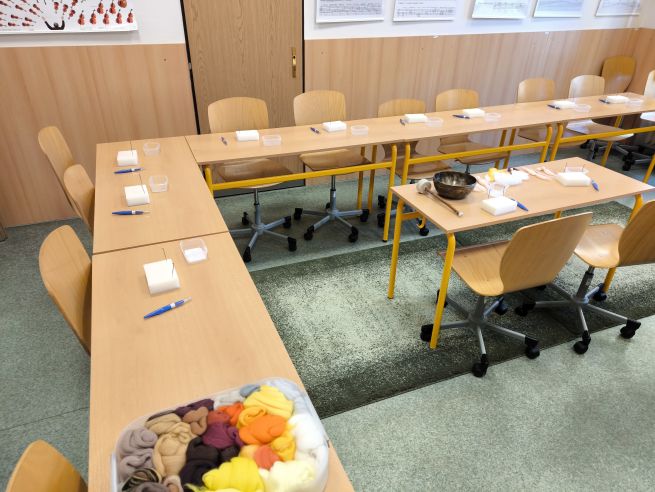 Andělka na zavěšení - kurz plstění